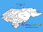 Waar ligt Honduras